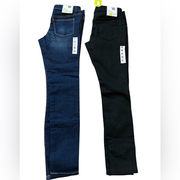 Crazy 8 Other - Crazy 8 Girl Jegging Adjustable Waist size 10, 2 pair, blue & black